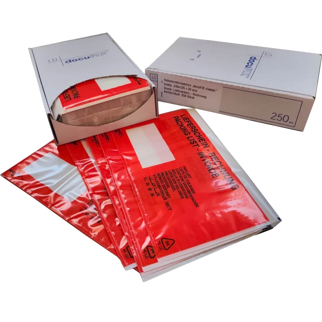 Dokumenrentasche DocuFIX classic 3 PLUS - C6/5 60μ - Bedruckt - 250er