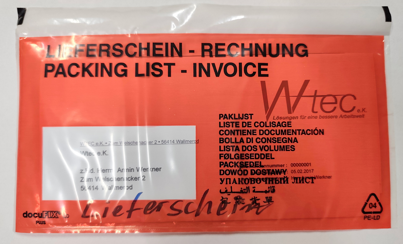 Dokumenrentasche DocuFIX classic 3 PLUS - C6/5 60μ - Bedruckt - 250er – Bild 2
