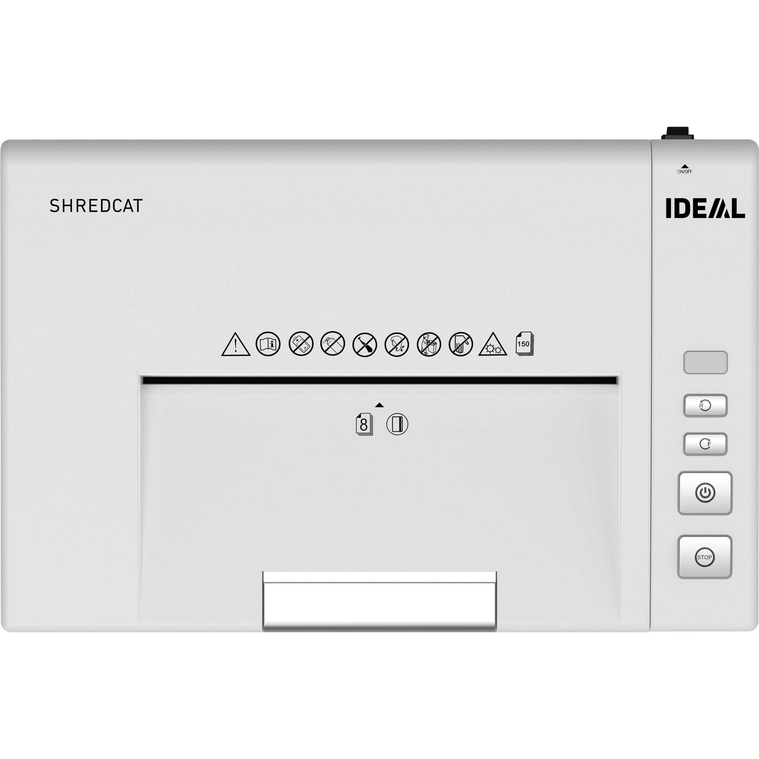 Schreibtisch-Aktenvernichter IDEAL Shredcat 8291 CC, P-4 – Bild 4